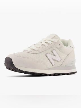 New Balance Women's Light Grey and White  Sneakers 515